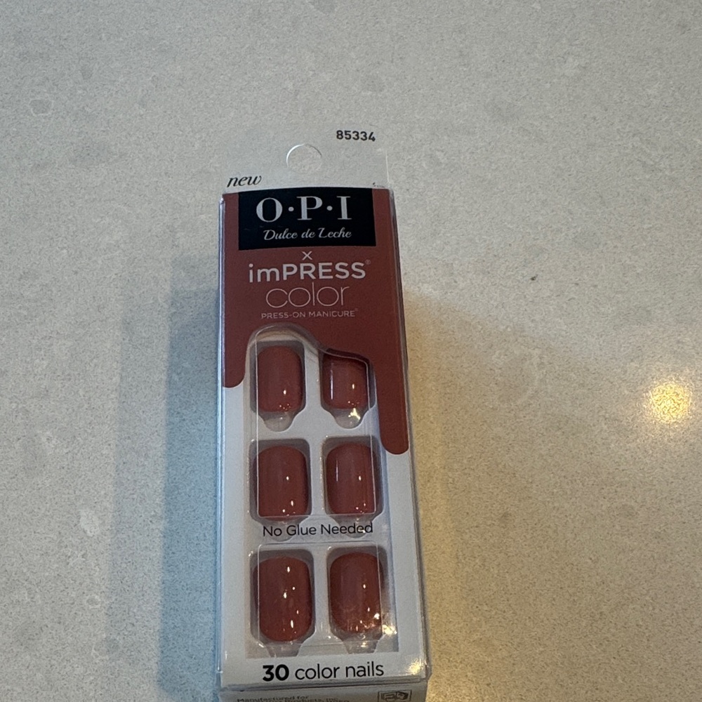 OPI imPRESS Color Press-On Manicure - brown,, dulce de leche